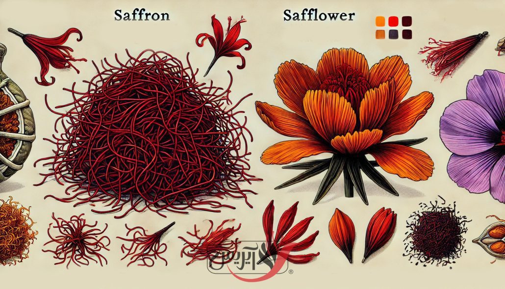 تفاوت زعفران گلرنگ