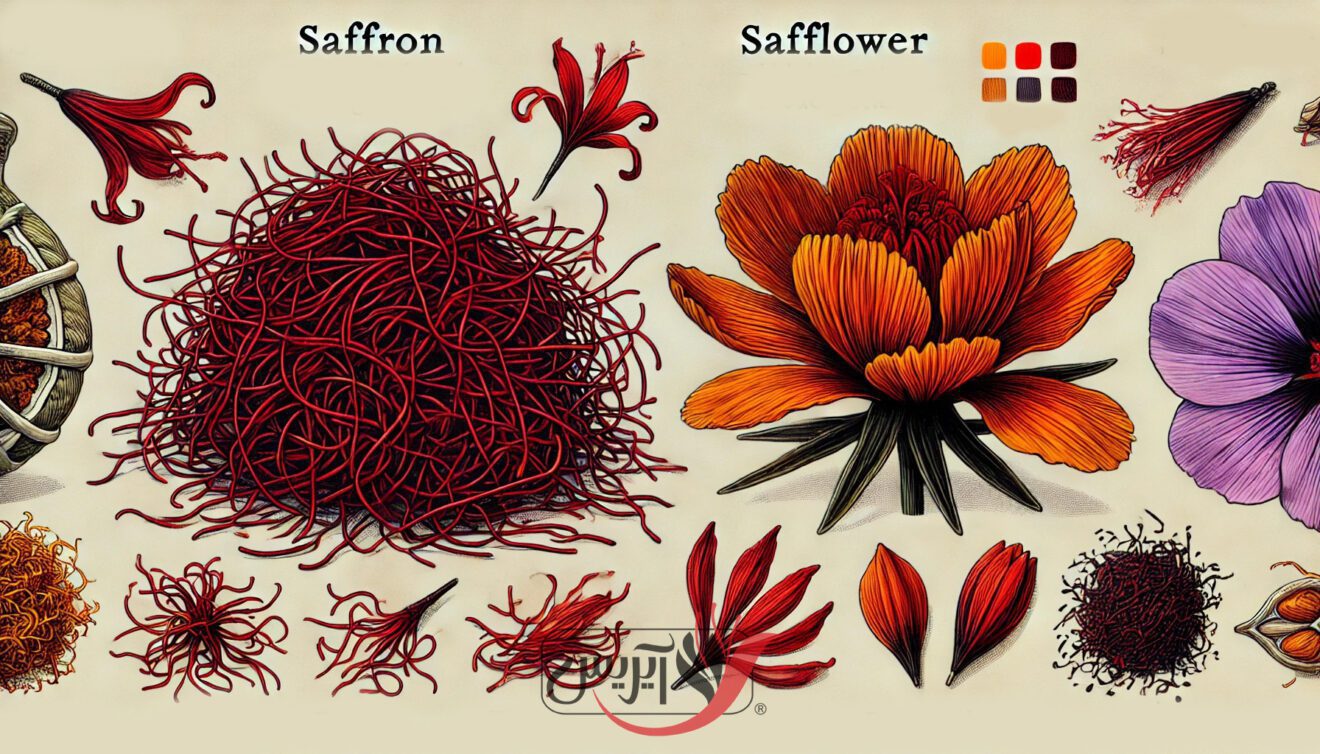 تفاوت زعفران گلرنگ