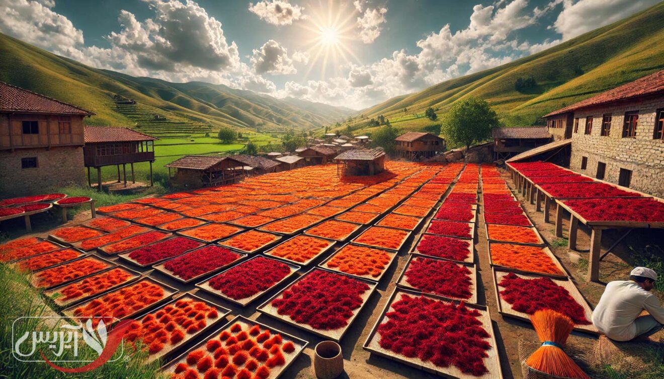 انواع روش خشک کردن زعفران