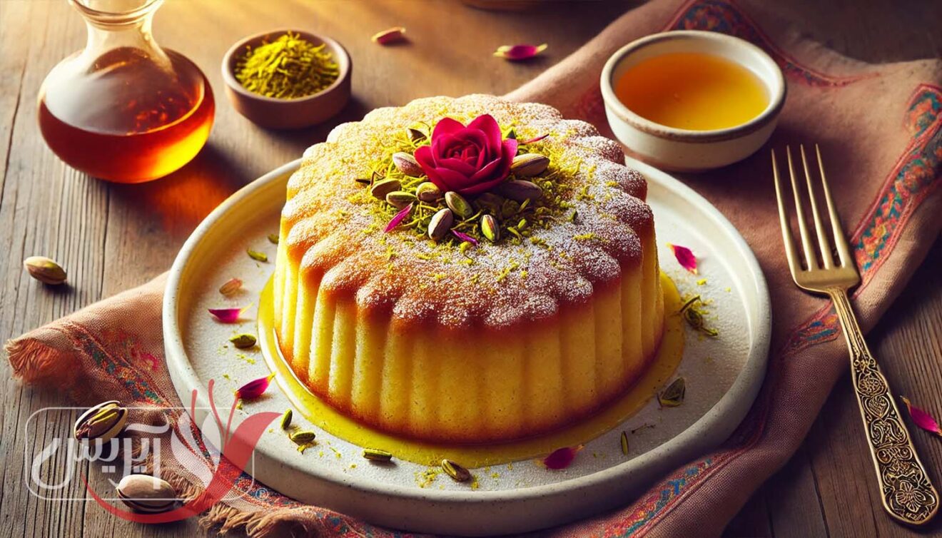 طرز پخت کیک زعفران، طعمی متفاوت با عطر ایرانی